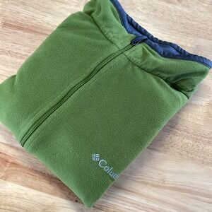 Men's‎ Columbia Fleece 1/4 Zip Sweatshirt - Size XL green